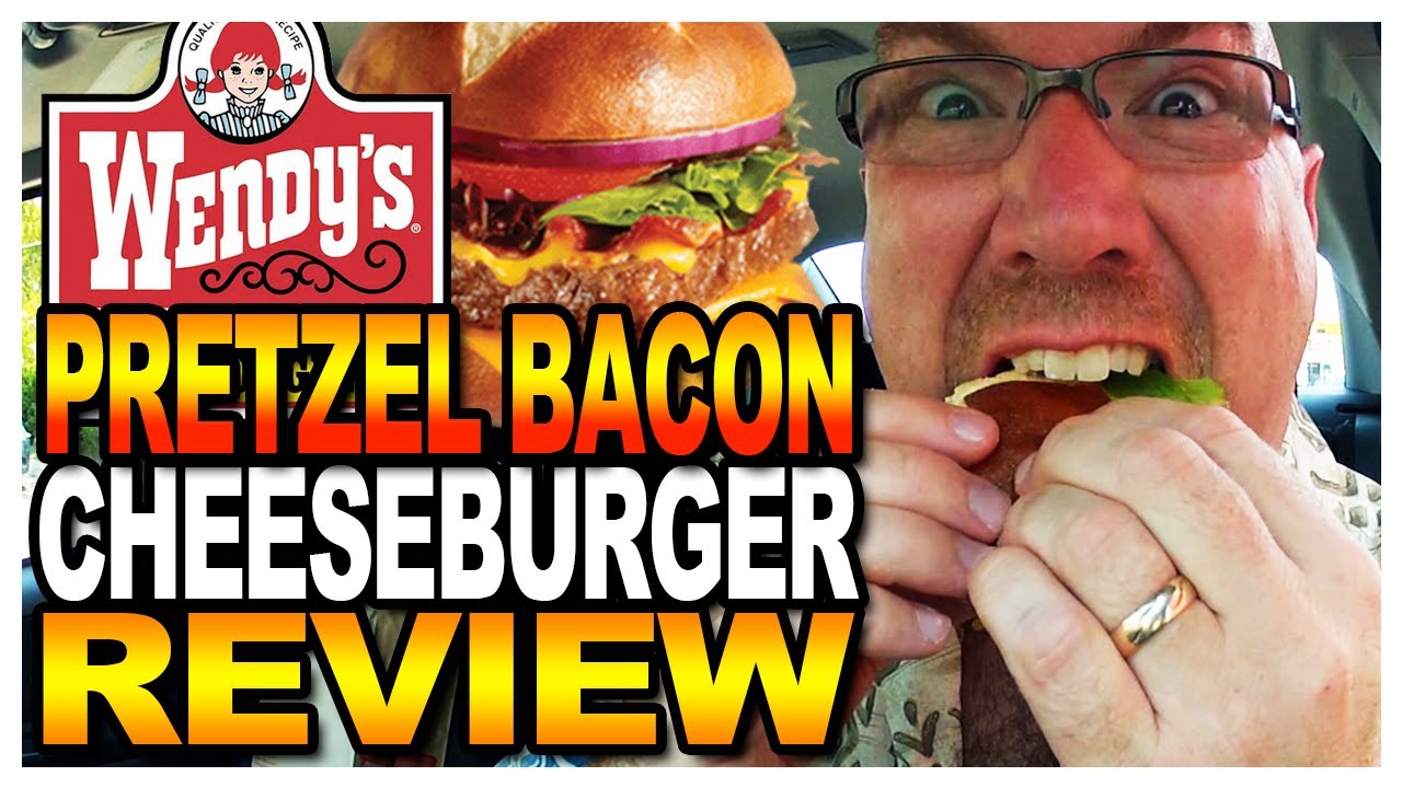 Wendy's Pretzel Bacon Cheeseburger Review and Drive Thru Test