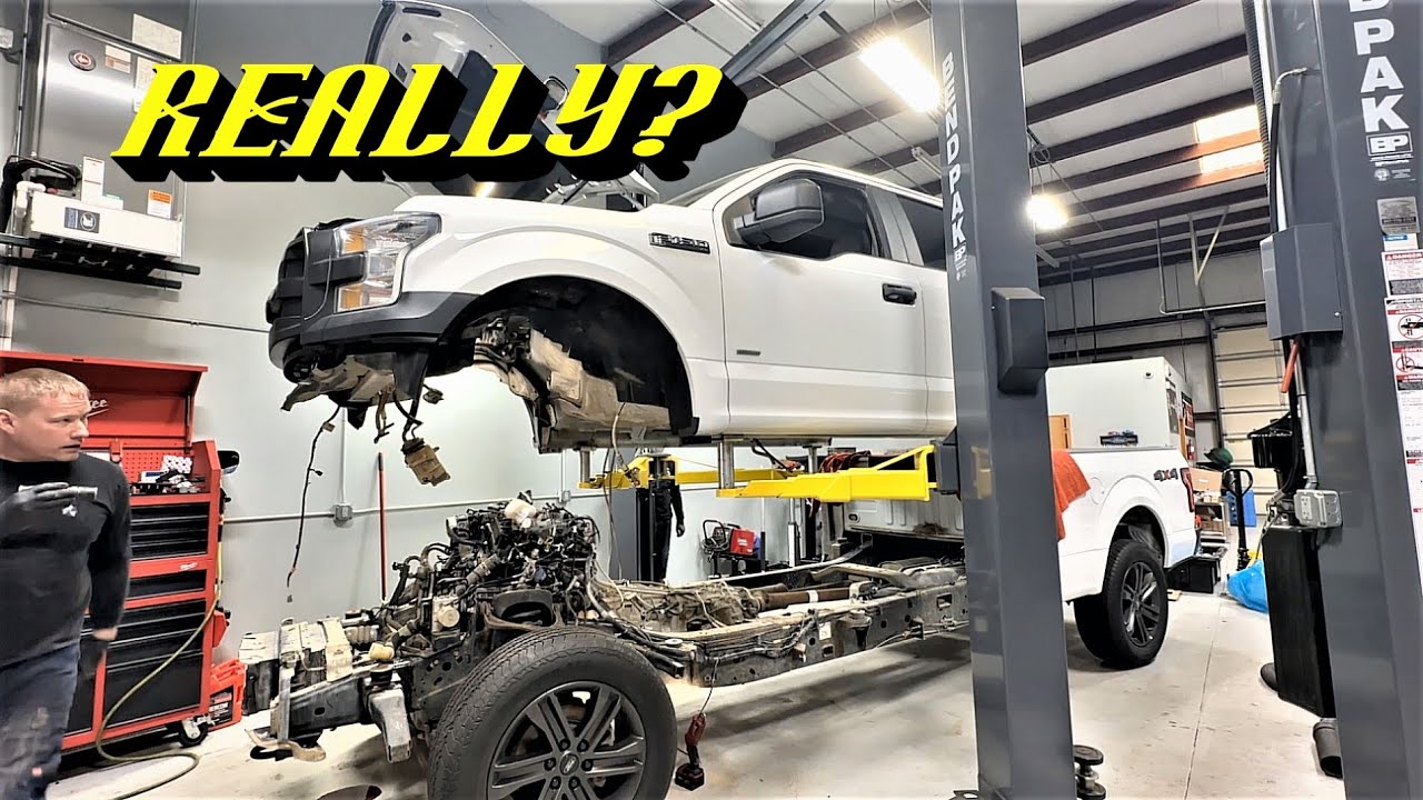 Замена двигателя Ford F-150 3.5L Ecoboost 2017 года, часть 1: действительно ли необходимо снимать...