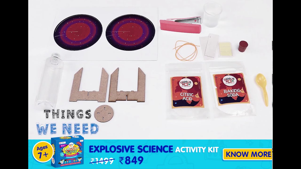 Genius Box &ndash; Explosive Science, a D.I.Y activity kit