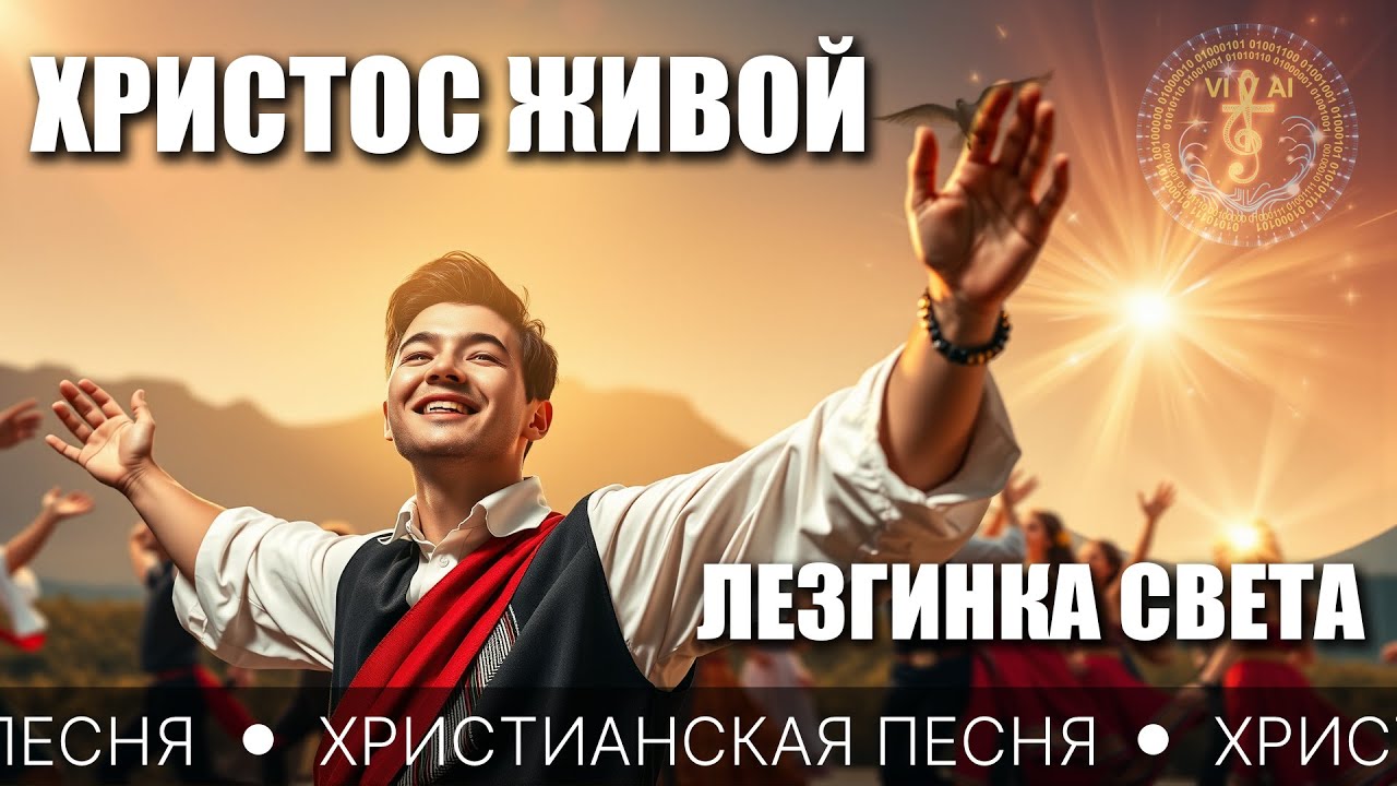 ХРИСТОС ЖИВОЙ — ЛЕЗГИНКА СВЕТА. ЯРКАЯ ХРИСТИАНСКАЯ ПЕСНЯ О РАДОСТИ И ПОБЕДЕ
