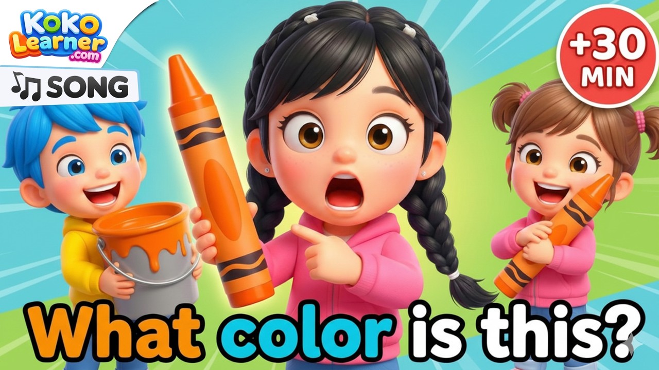 Learn Colors Song for Kids 🌈 Preschool Color Learning | 30 Minutes | Koko Learner