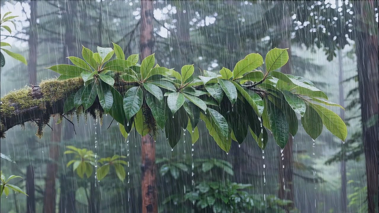 Засни как младенец за 3 минуты под звук лесного дождя 🌧️