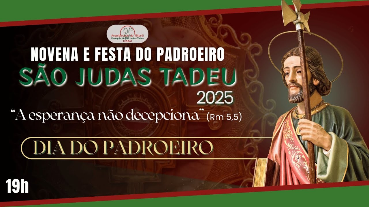 Missa Semanal | Festa De Santos Simão e Judas, Apóstolos | 28.10.2025 | 19h