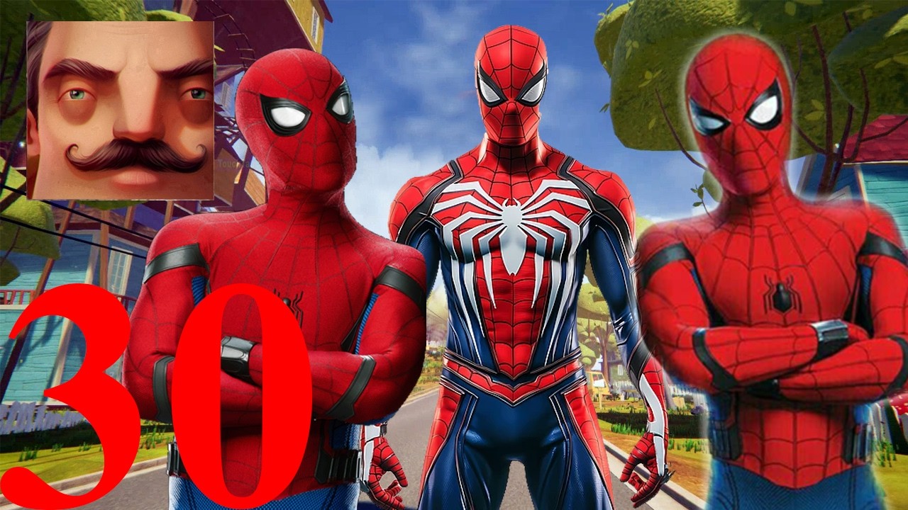 I Made 30 Spider-Man in Hello Neighbor Act 3