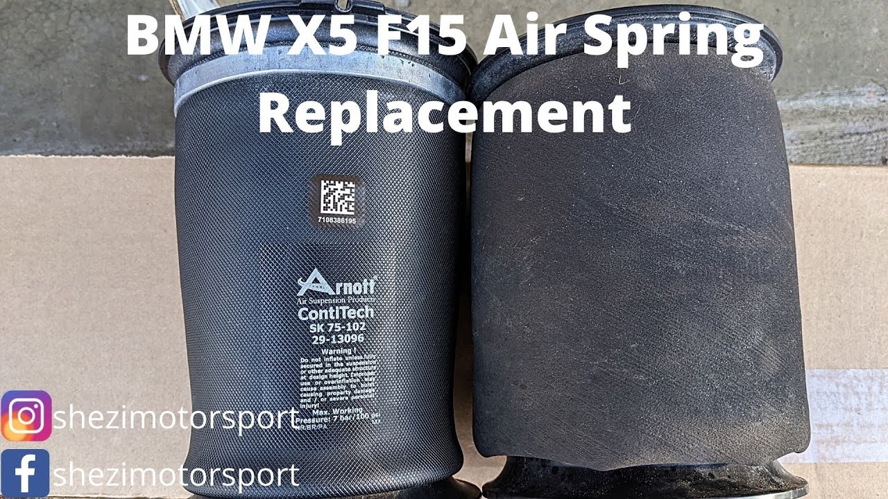 How to replace  BMW X5 F15 rear Air Springs