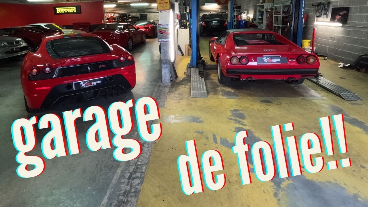 garage de folie!! avec un vrai passionné de Ferrari. garage Meca Passion
