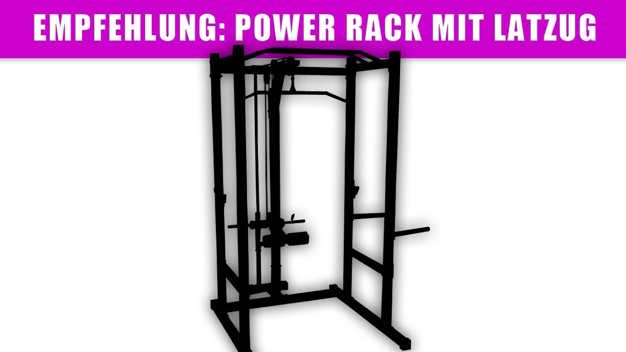 Homegym einrichten: Power Rack mit Latzug