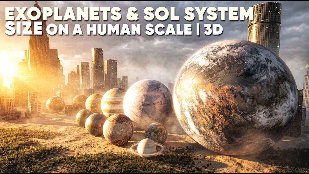 SOL SYSTEM Size on a HUMAN SCALE | 3D