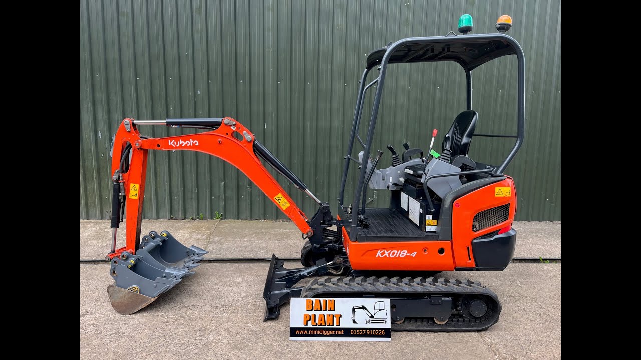 KUBOTA KX018-4 MINI EXCAVATOR FOR SALE