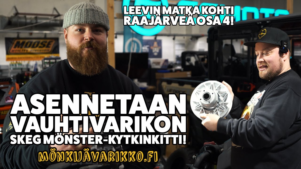 Leevin matka kohti Raajärveä osa 4. - Vauhtivarikon kytkinkitti koneeseen!