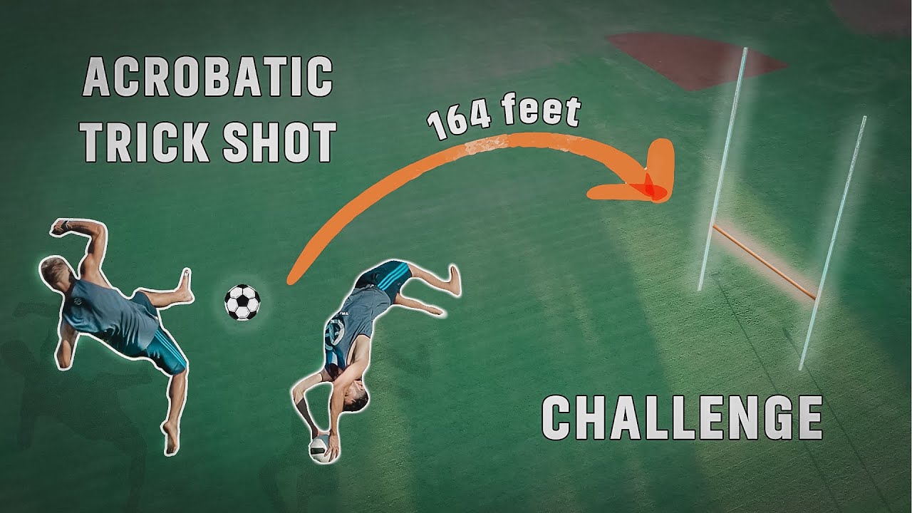 Acrobatic Trick Shot - Football Challenge | BACKFLIP vs FRONTFLIP
