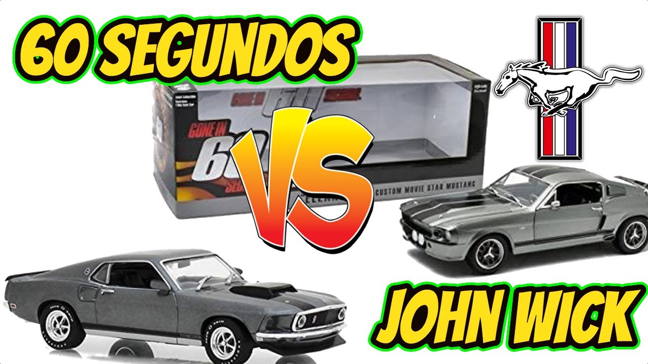 MUSTANG 1969 JOHN WICK VS MUSTANG 1967 ELEANOR 60 SEGUNDOS