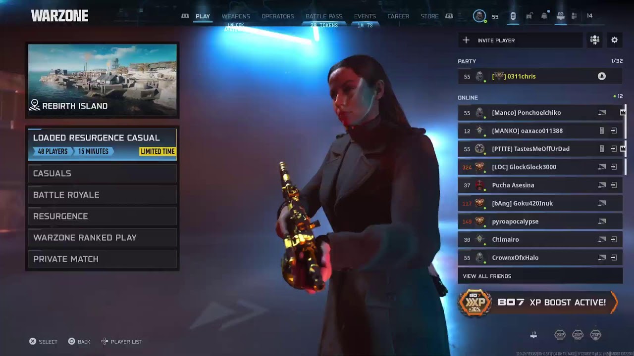 BO7: Call of Duty Warzone Verdansk, resurgence, casual, Ranked, Zombies