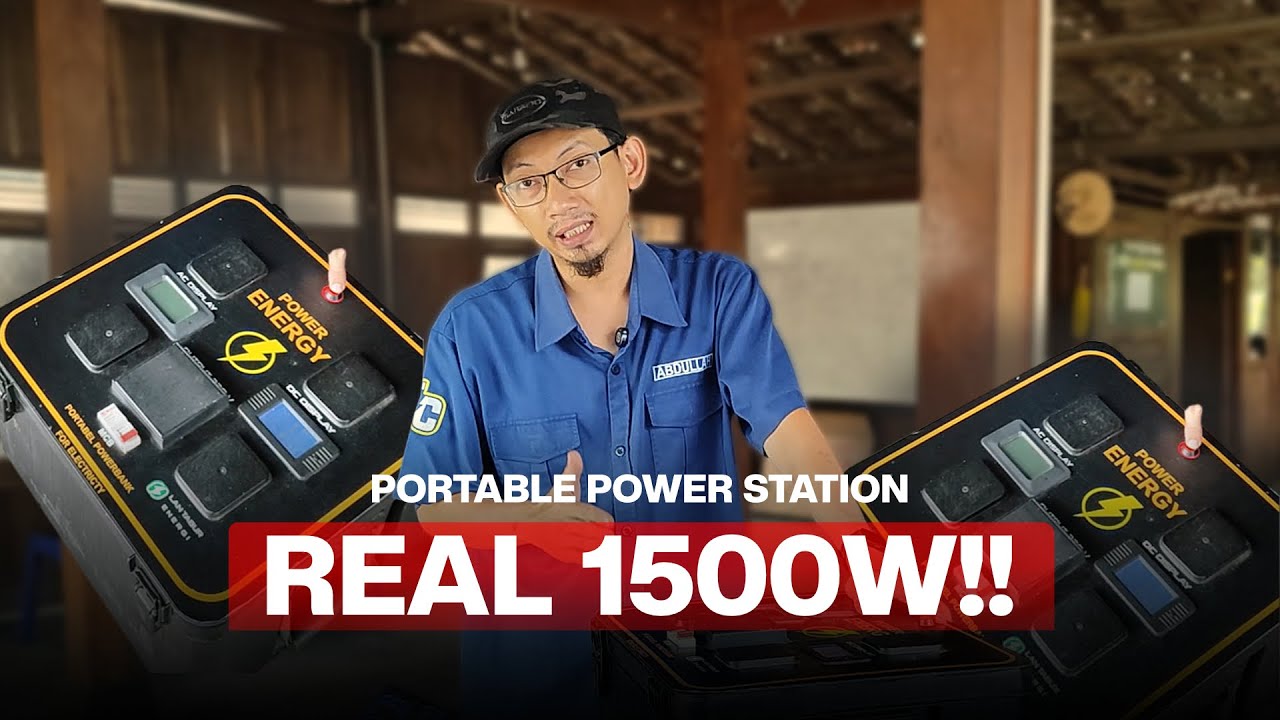 POWERBANK SUPER UNTUK DARURAT, 2.66KWH 220VAC 1500W!! PowerStation