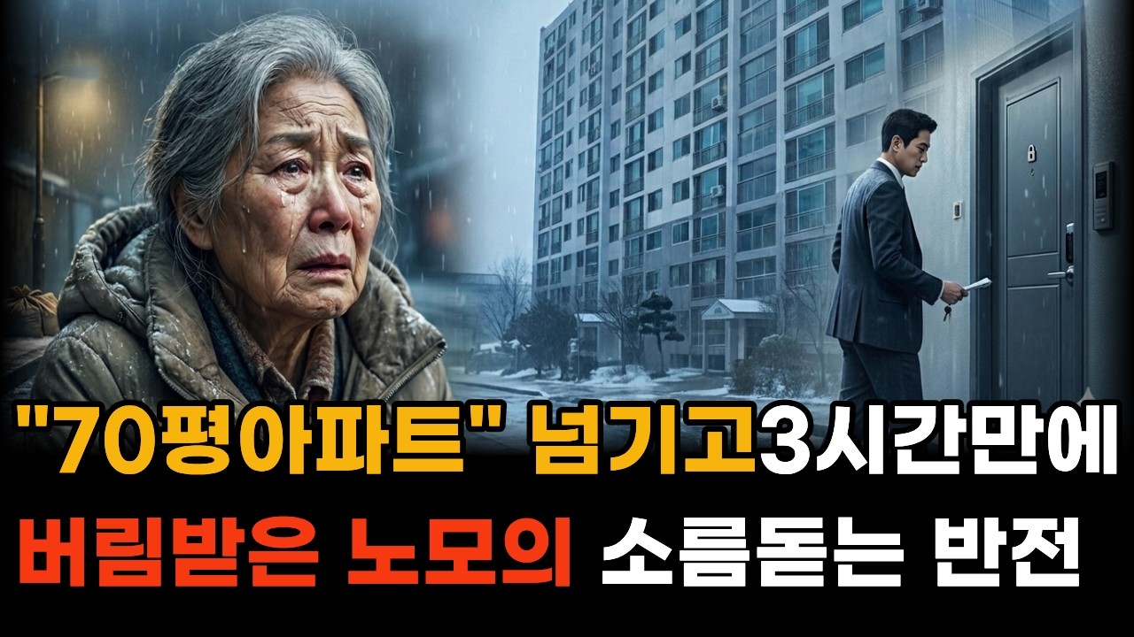 70평 아파트 명의 넘겨준 지 3시간 만에 버림받은 노모의 오열 내 아들이 사람이 아니었습니다ㅣ노후사연ㅣ감동사연ㅣ사연라디오ㅣ오디오북|