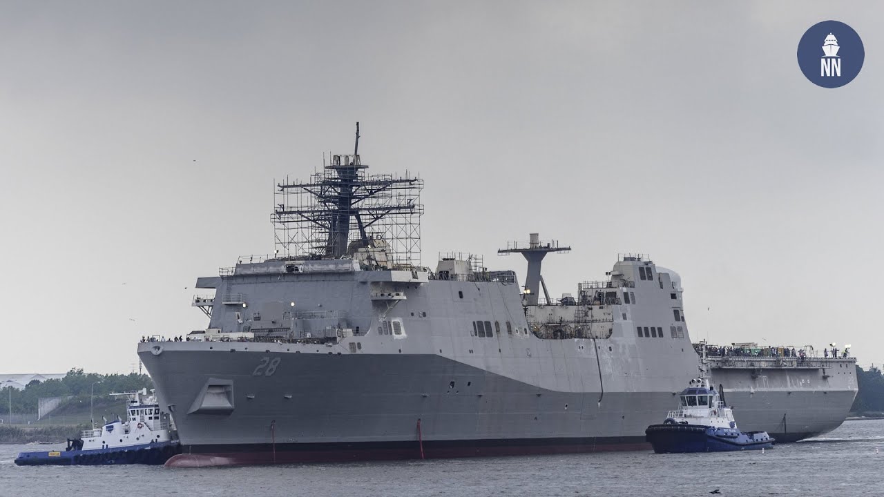 HII Launched the Future USS Fort Lauderdale (LPD 28) for the U.S. Navy
