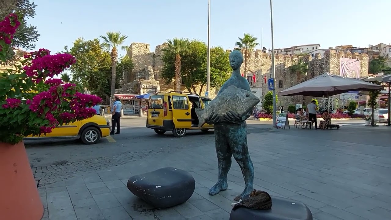 Izmir Kusadasi Walking Tour  4K -  September  2023 - Turkey