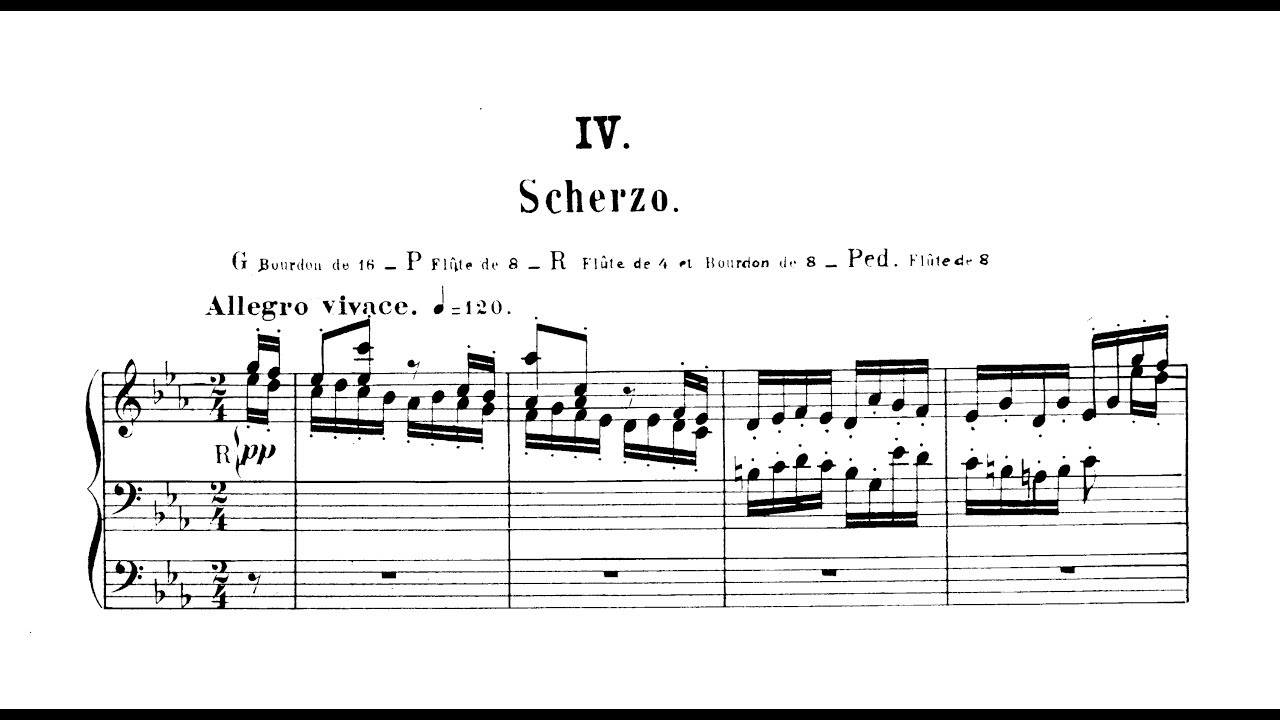 Widor: 4. Symphonie op. 13 Nr. 4 - IV. Scherzo