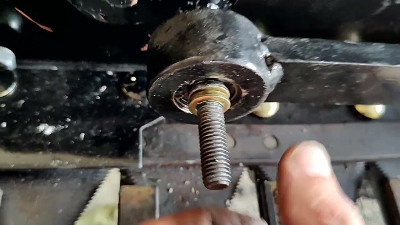 Mini excavator sickle mower first repair 