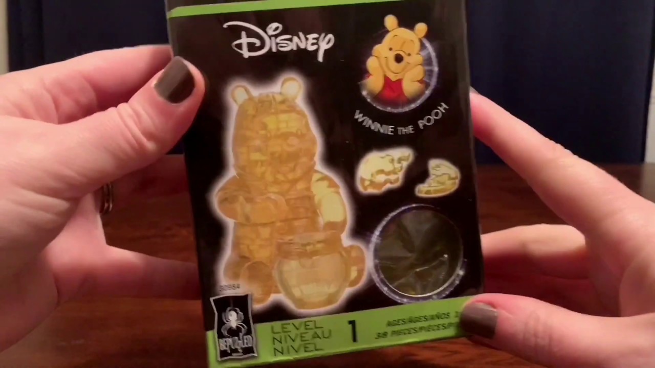Disney's Winnie the Pooh Bepuzzled 3D Crystal Puzzle - Unbox & Build