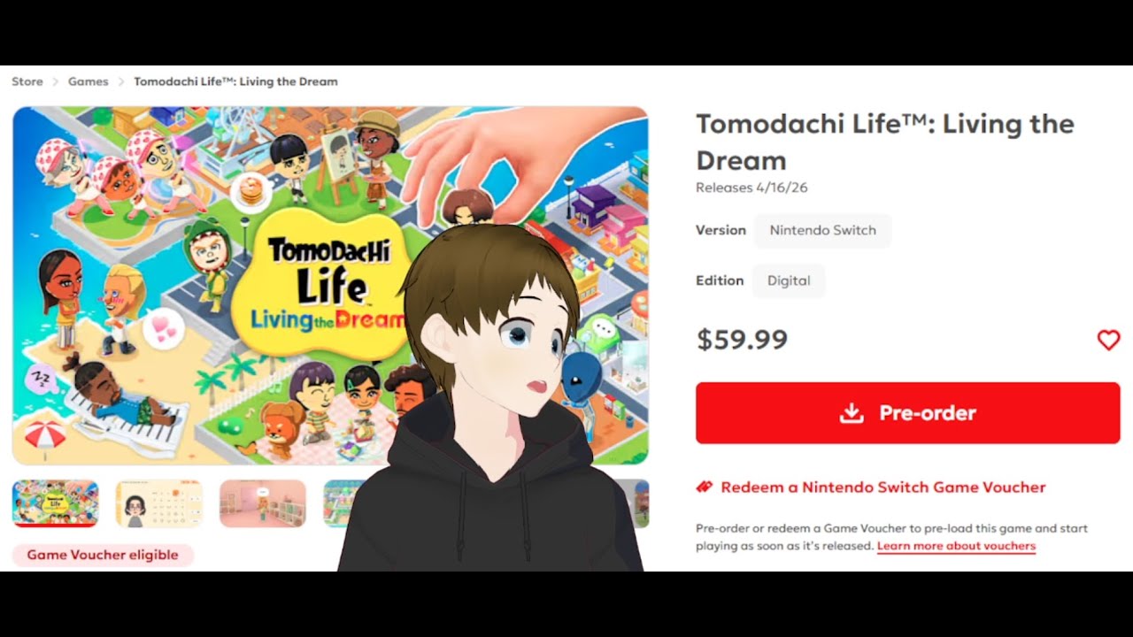 Tomodachi life living the dream available for pre-orders