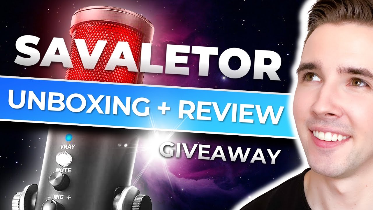 SAVALETOR RGB USB Condenser Podcast Microphone Review + Giveaway
