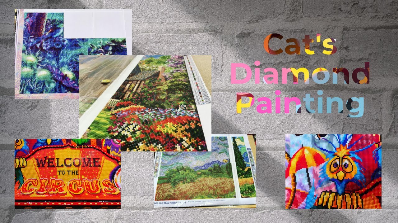 MID-YEAR DIAMOND PAINTING REVIEW - What Are My WIPS?? - Including Family Circus