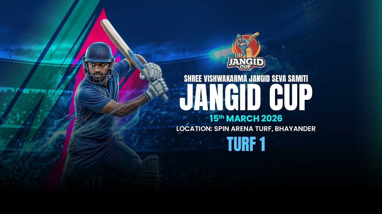 Shree Vishwakarma Jangid Seva Samiti Jangid Cup - 2026 | Turf 1 | Evening Session