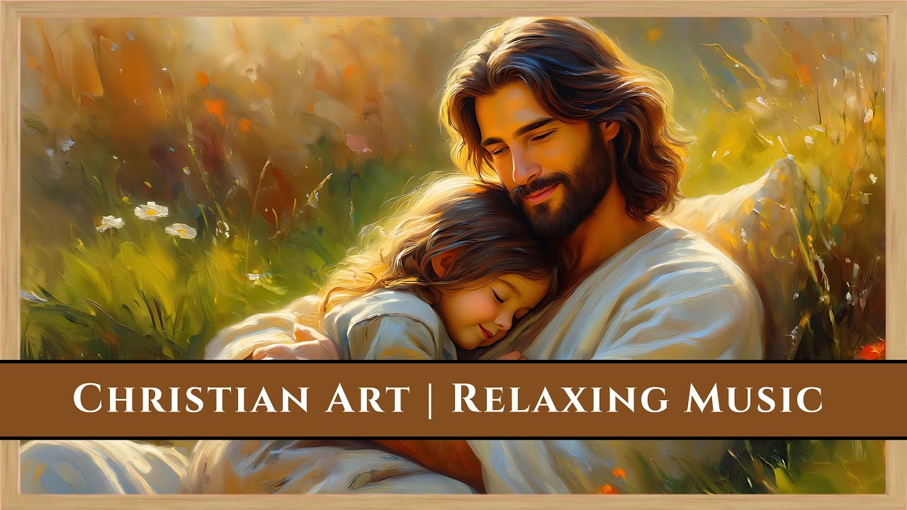 Relaxing Music with Jesus Art | 4K Christian Background for Smart TV | Free Frame TV Art