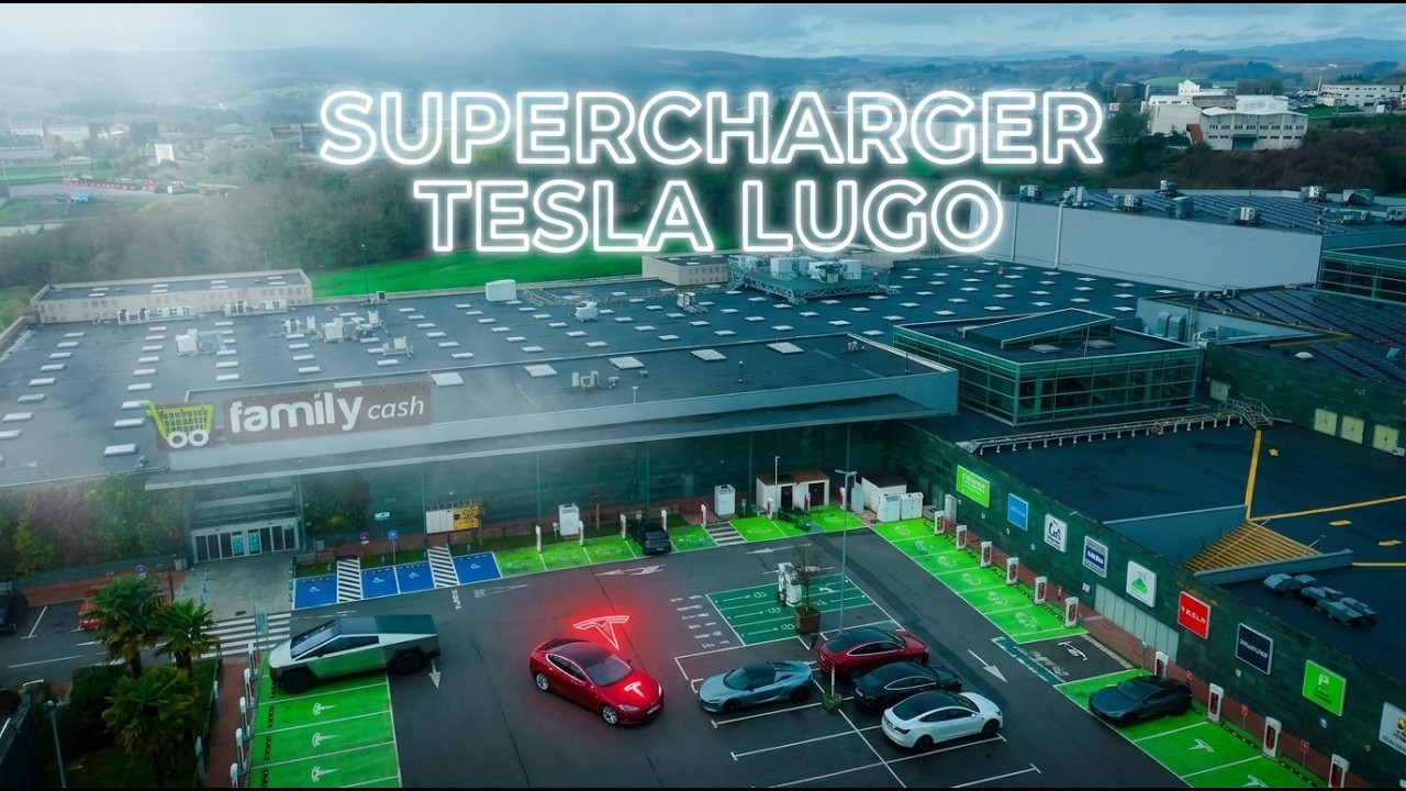 Vista aérea Supercharger Lugo - AsTermas - 4K HDR