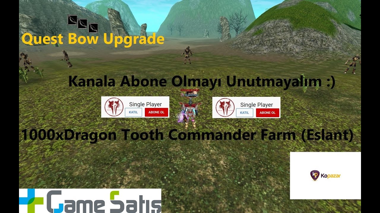 Knight Online // 1000xDragon Tooth Commander Farm (Eslant)