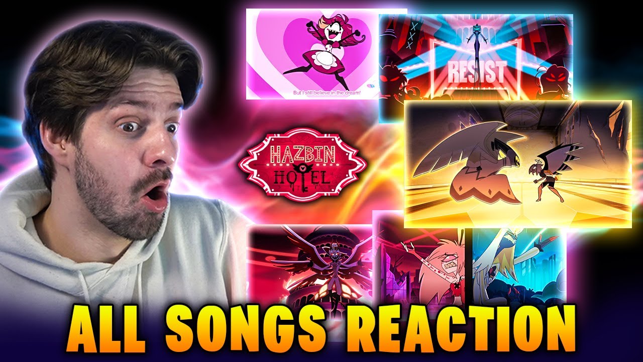 Reacting to ALL Hazbin Hotel Season 2 Songs for the First Time