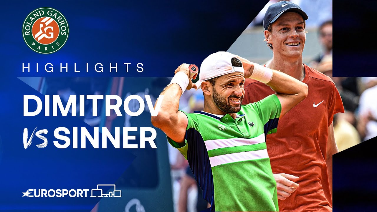 Grigor Dimitrov vs Jannik Sinner | Quarter-Final | French Open 2024 Extended Highlights 🇫🇷