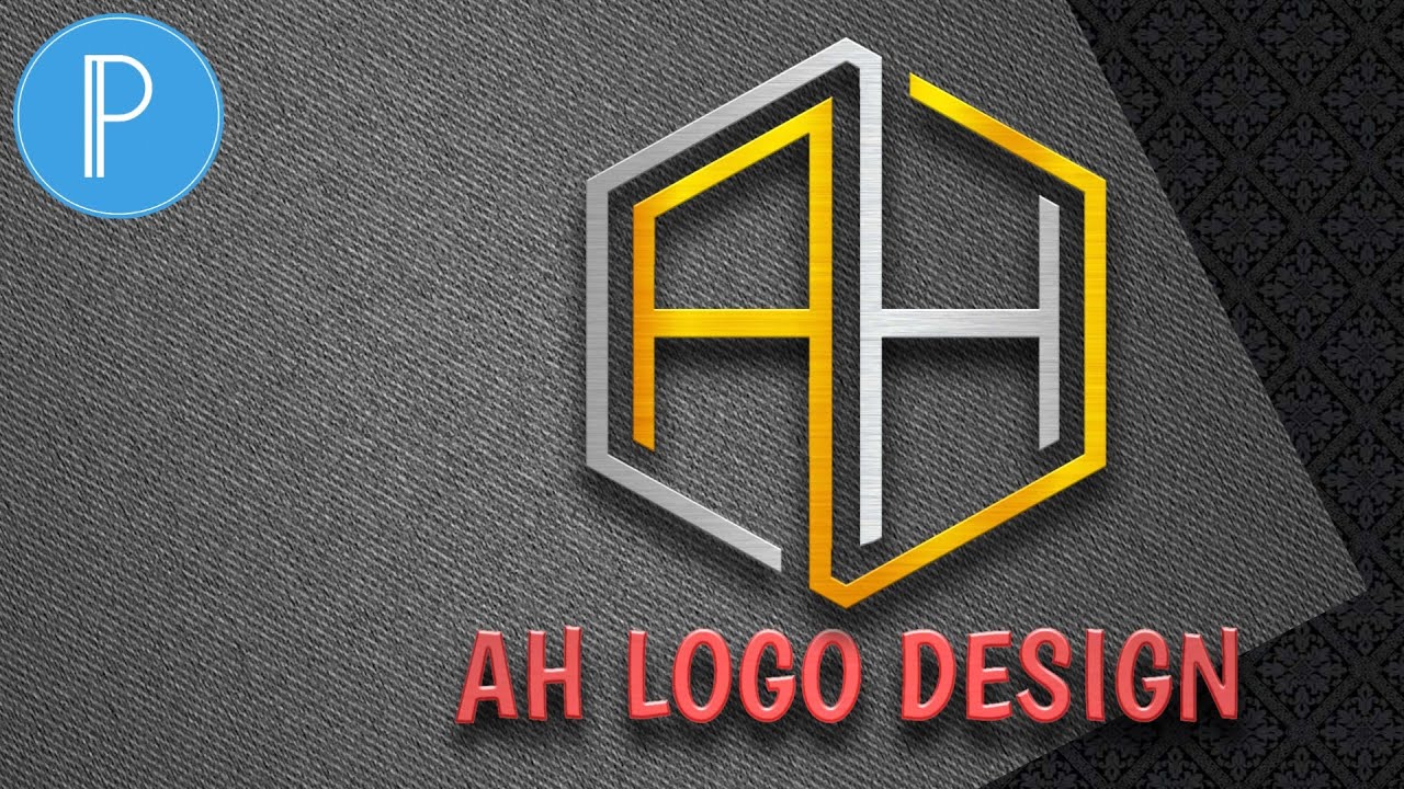 AH Professional Logo Design | AH Logo Design On Android PixelLab | Android Phone | Aminul hoque Emon