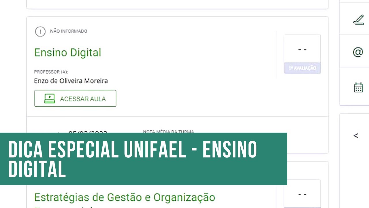Dica Especial UNIFAEL 2023 #1 - Ensino Digital