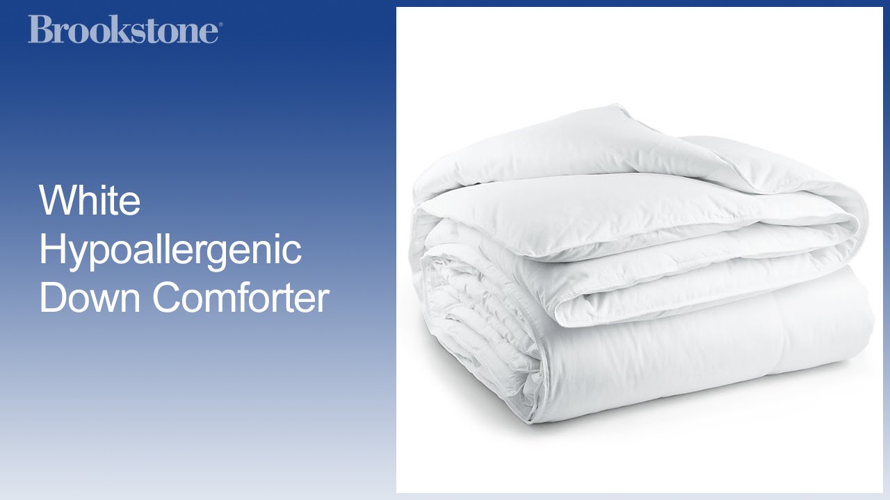 White Hypoallergenic Down Comforter