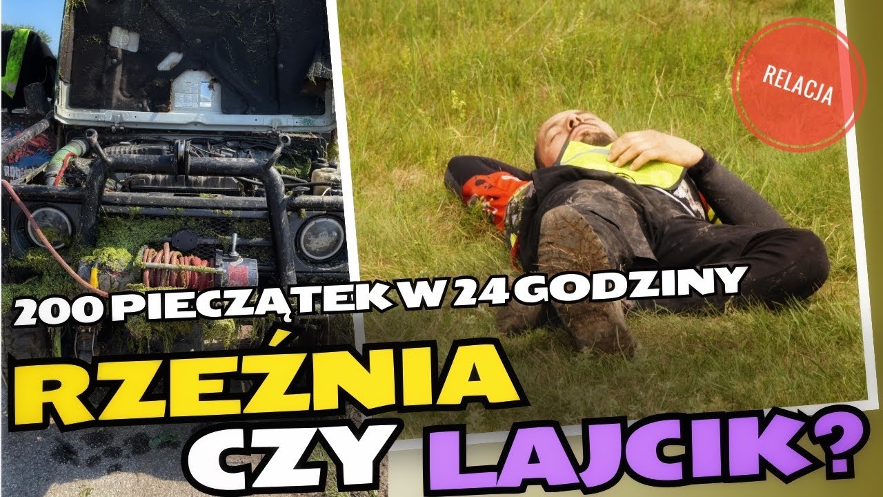Relacja 200 pieczątek w 24 godziny Chwaliszów. Mokro, ciepło i extremalnie ekscytująco !
