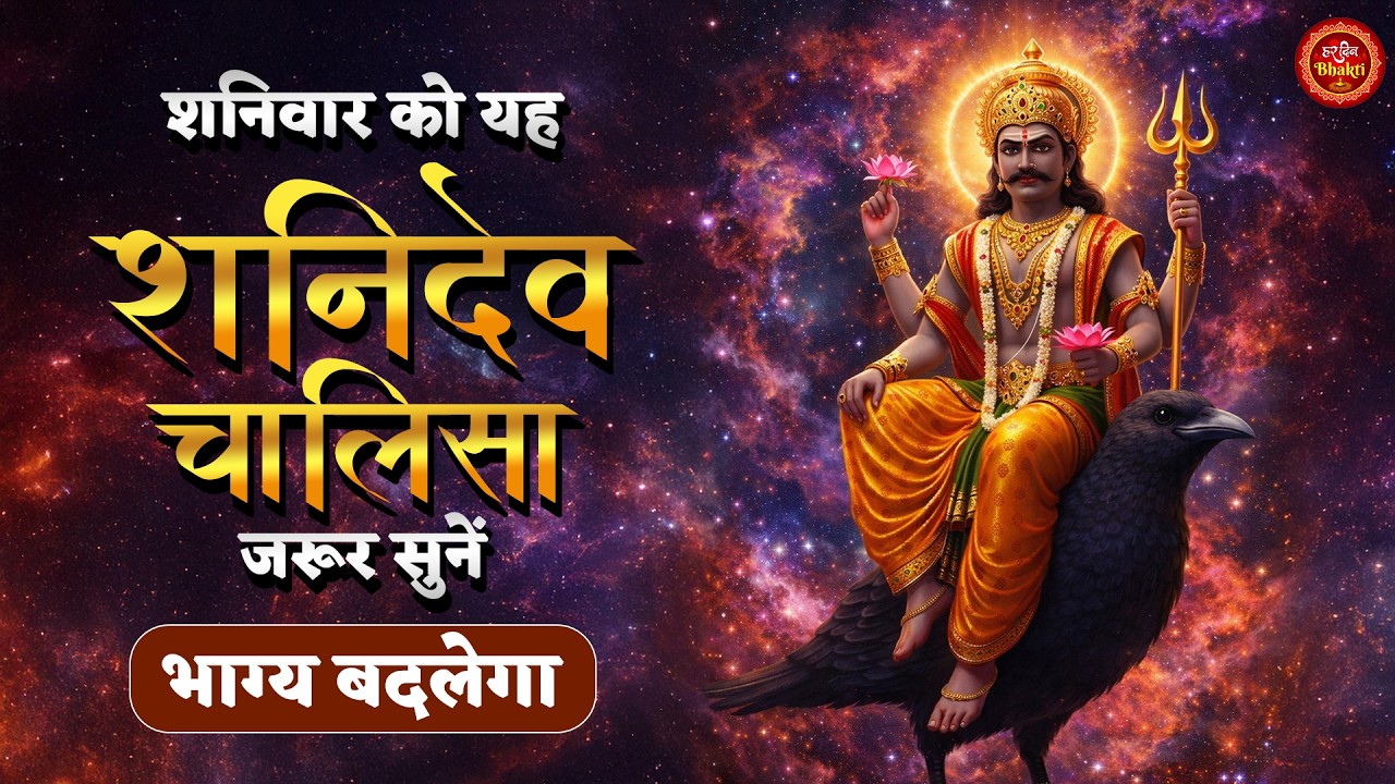 शनिवार स्पेशल | शनिदेव चालीसा पाठ | भाग्य बदलने वाला भजन