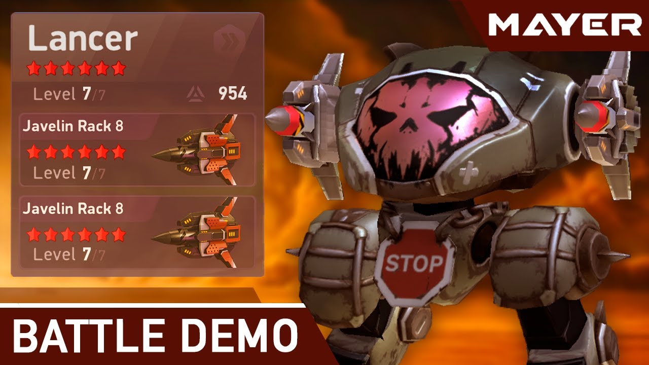 Javelin Rack 8 🚀 Lancer | Mech Arena