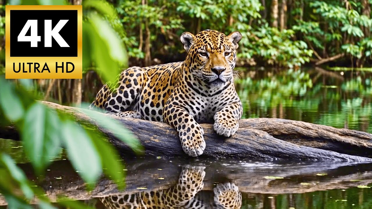 Relaxing Walk In The Amazon: Pink Dolphins & The Mirror Lagoon (4K UHD) |  Nature Sounds Only