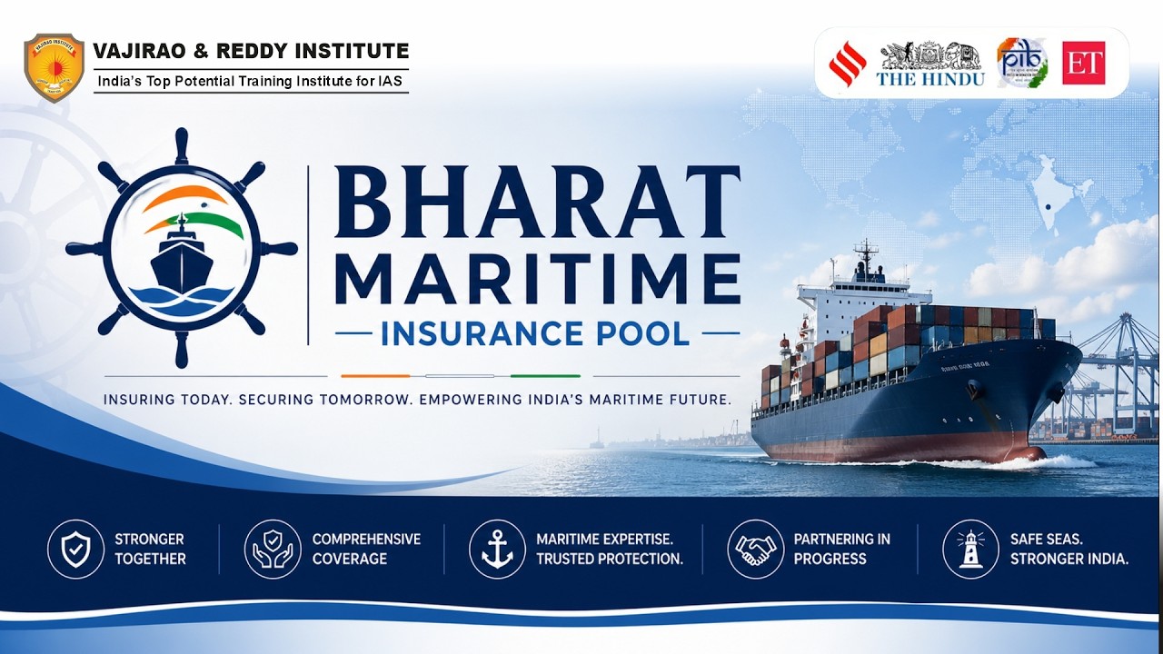Информация о страховом пуле Bharat Maritime Insurance Pool | BMI Pool | Актуальные события UPSC 2...