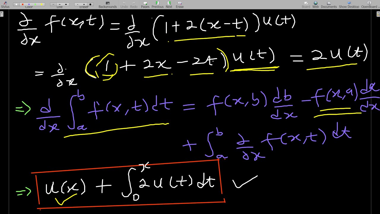 Converting a Volterra's Integral Equation to an Ordinary Differential equation ( ODE )