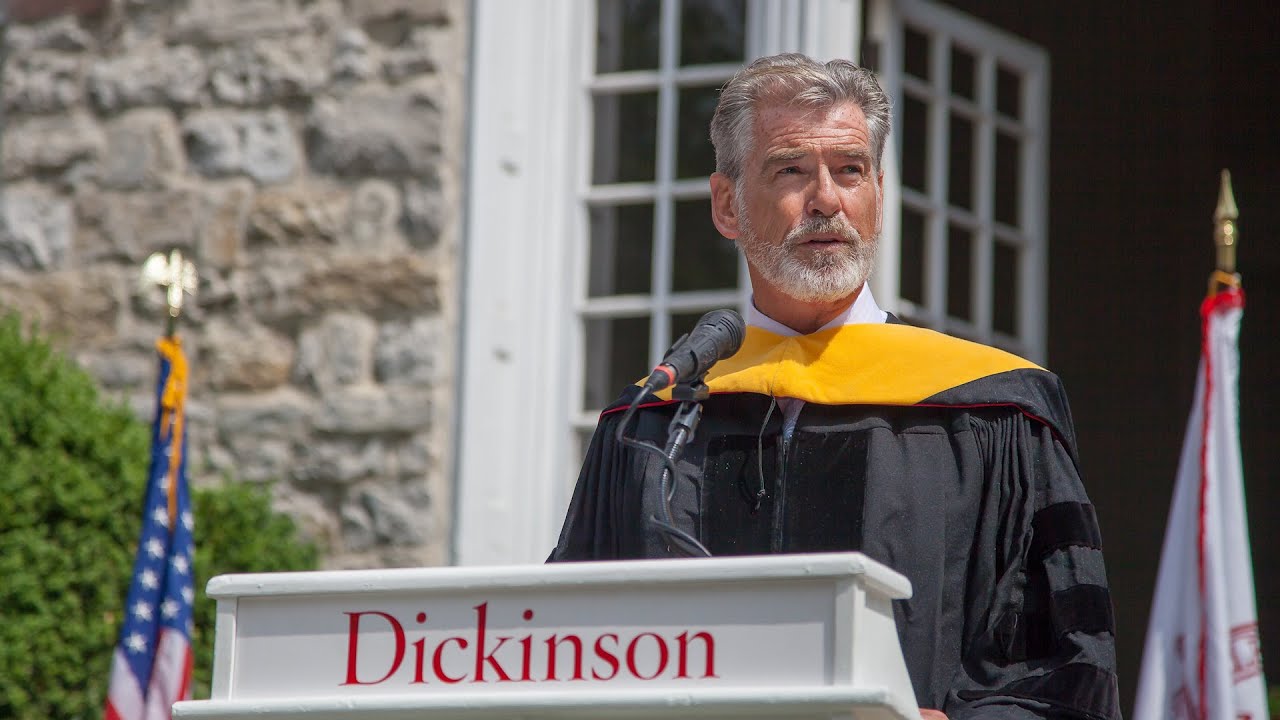 Pierce Brosnan Receives Doctor of Environmental Advocacy Honorary Degree from Dickinson College