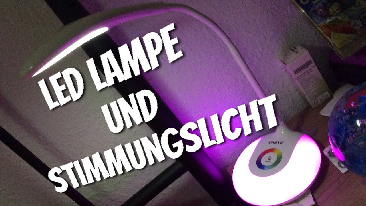LED Tischleuchte mit Stimmungslicht und 1000 mAh Akku von Onite im Test Review