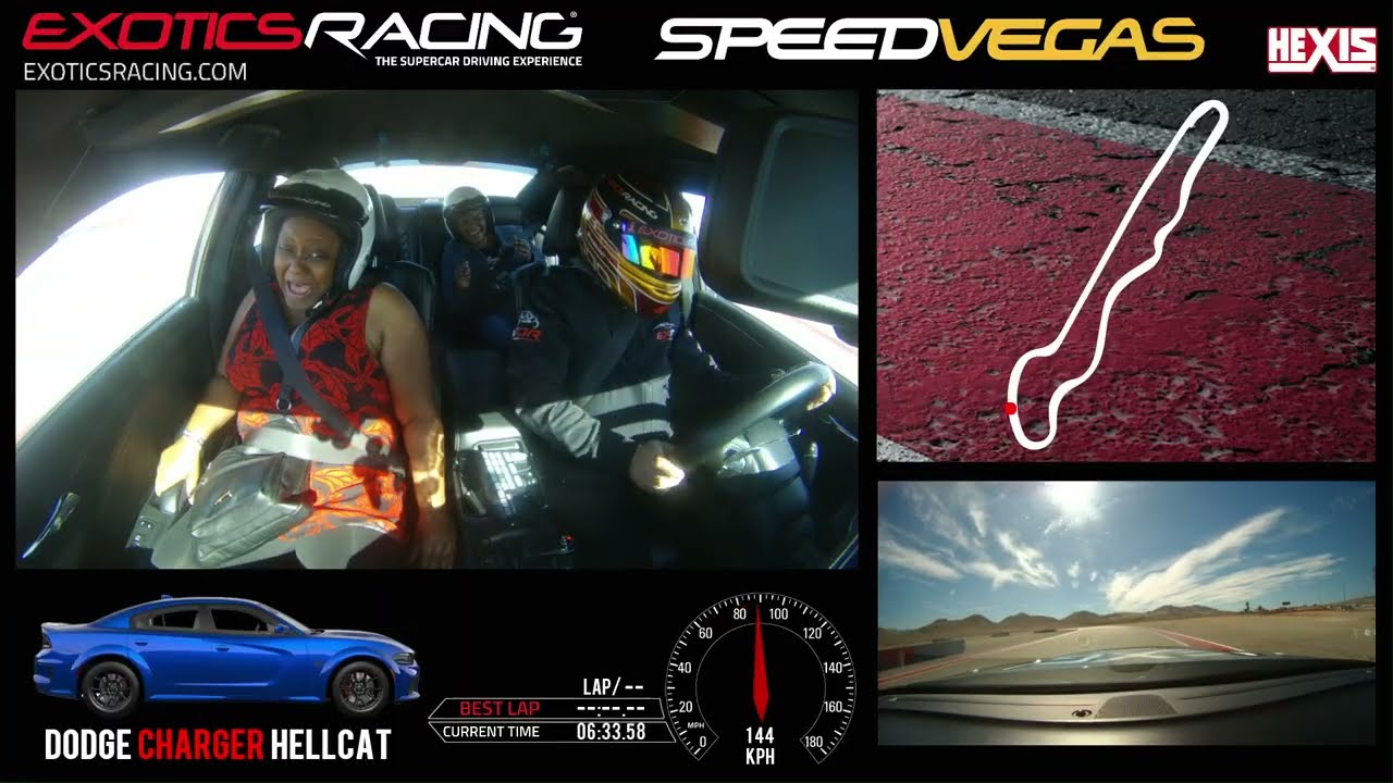 Dion Does...Drifting Ride-a-long at Exotics Racing in Las Vegas, Nevada - Dodge Charger Hellcat