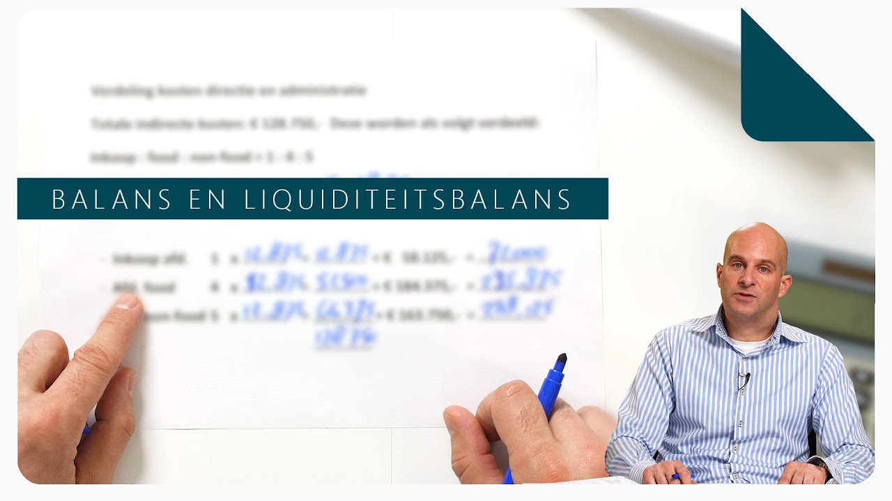 Het opstellen van een balans en liquiditeitsbalans