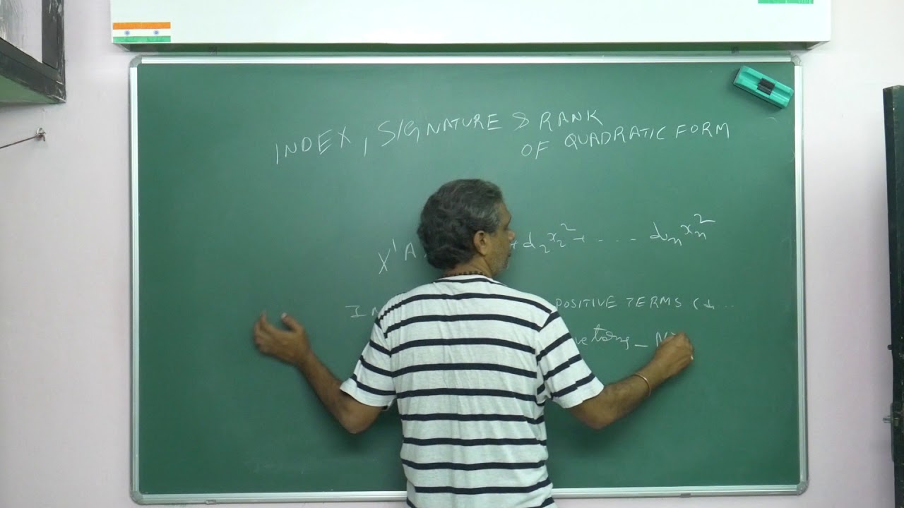 MATRICES-20/INDEX/ SIGNATURE/ RANK OF MATRICES By Dr BAPUJI PULLEPU (Dr BP)