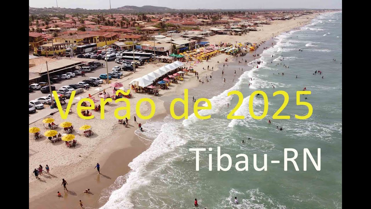 Verão na praia de Tibau-RN