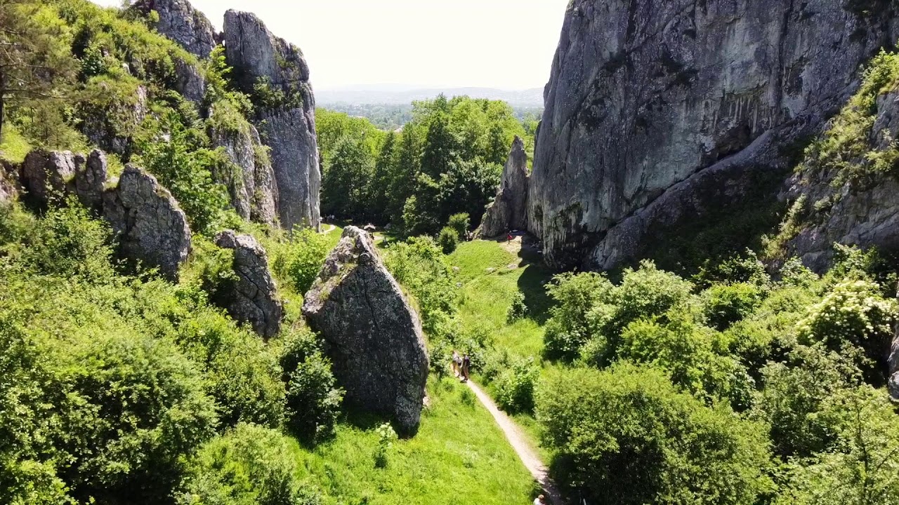 drone Bolechowicka Kobylanska valley