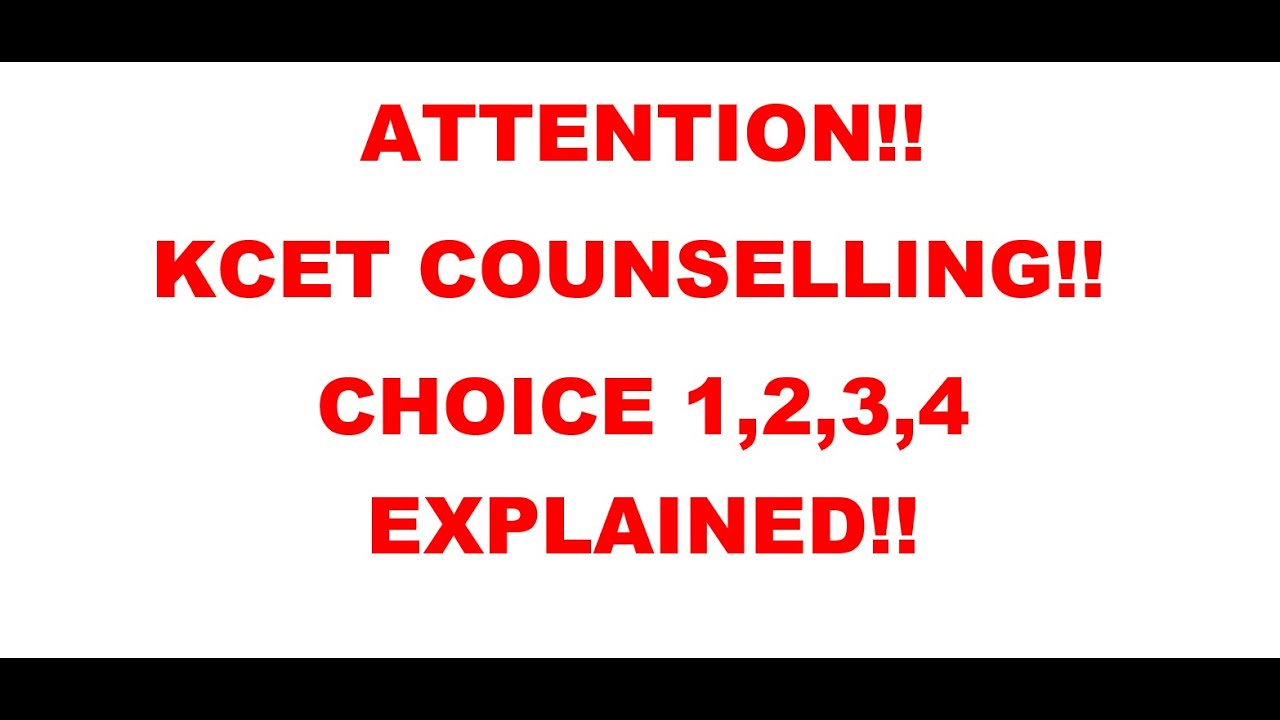 KCET COUNSELLING!! | CHOICE 1,2,3,4 COMPLETELY EXPLAINED!! | 1ST ROUND OPTION ENTRY!!